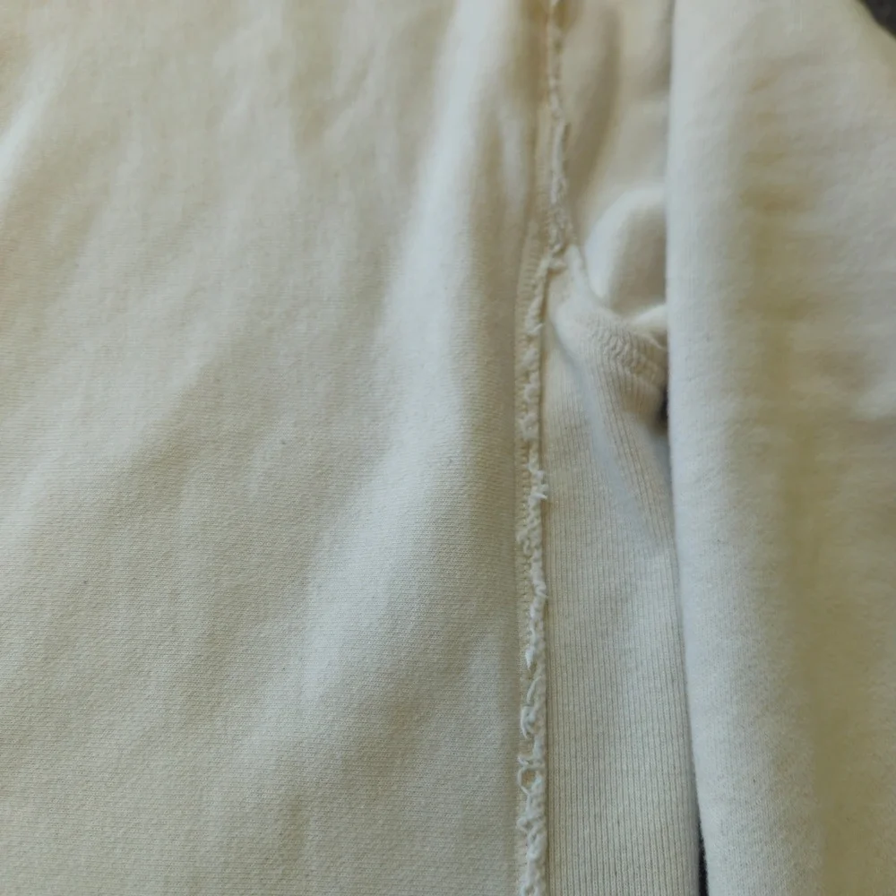 Champion Reverse Weave Natural State Hoodie Size Medium Raw Seam EUC Heavyweight